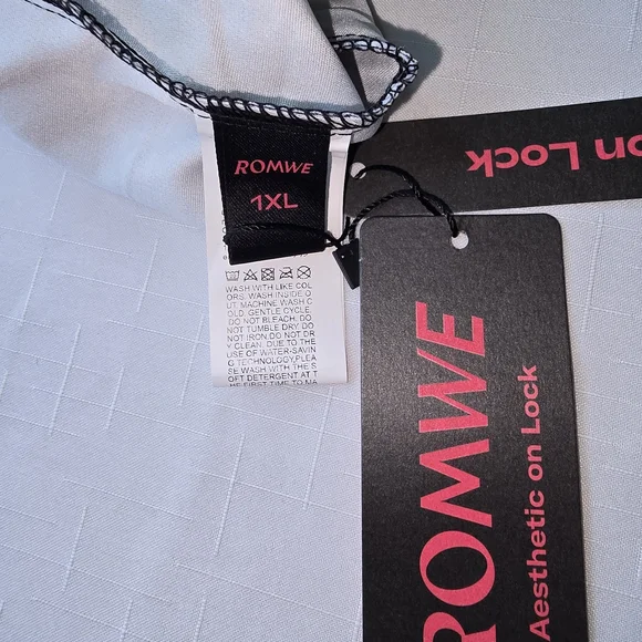 ROMWE Black and White Gothic Print Overalls Jumpsuit Whimsygoth Apothecary - Picture 2 of 11